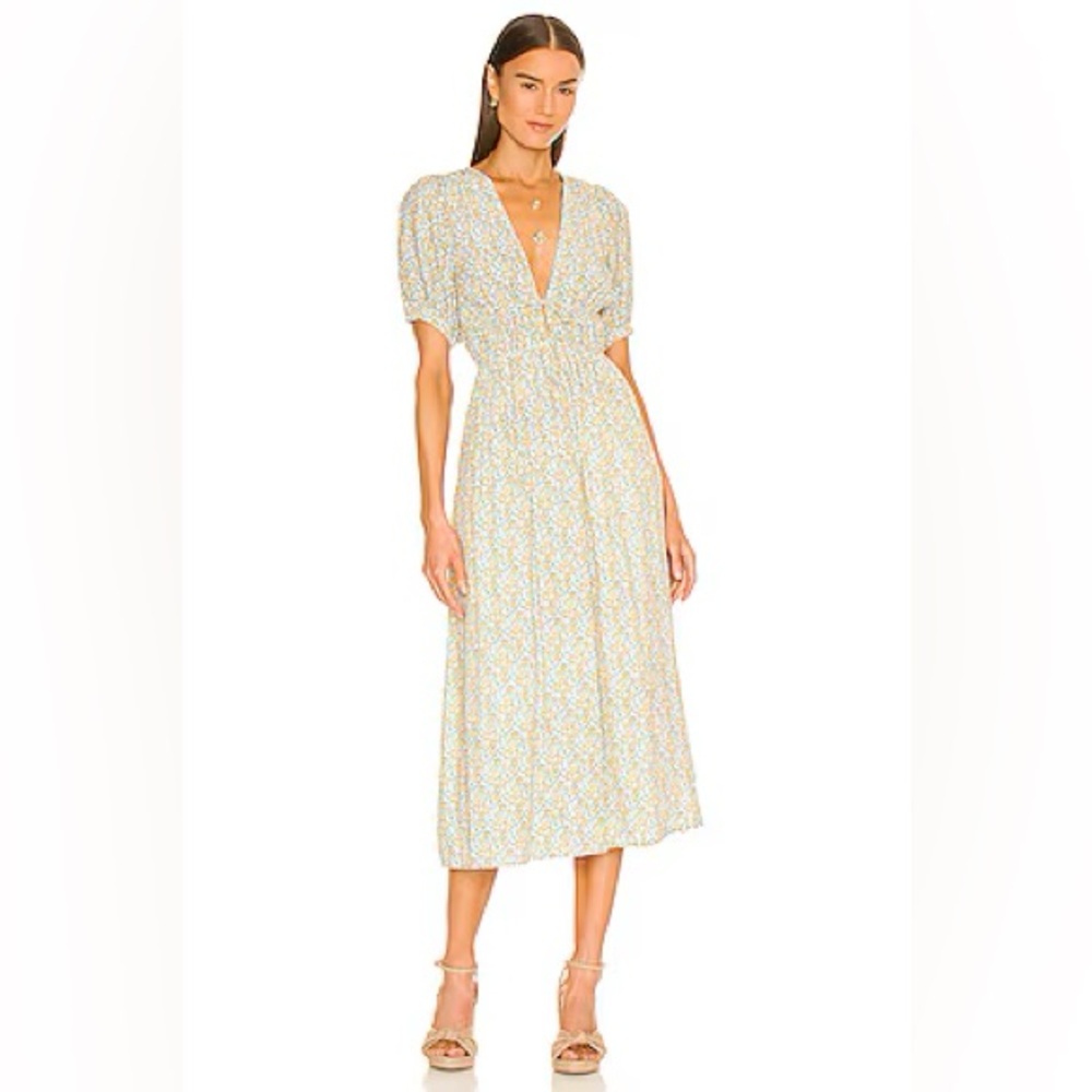 Faithfull the Brand Patrinico Midi Dress L